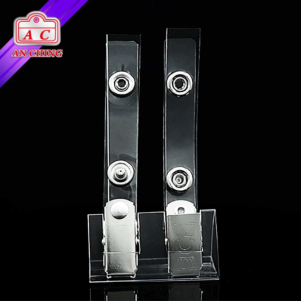 Классический металлический держатель для удостоверения личности с пружинным зажимом