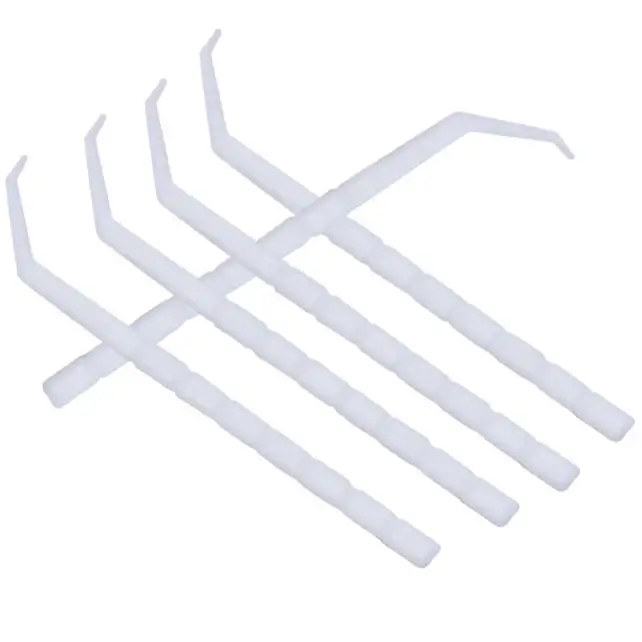 Plastic Curved Hook Flavored Mint Plastic Angled Toothpicks
