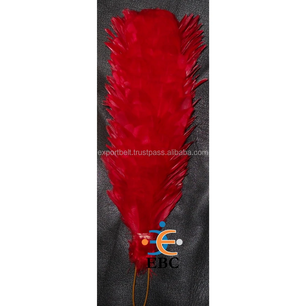2 x 3rd Scots Guards Military Red Feather Hackle Plume