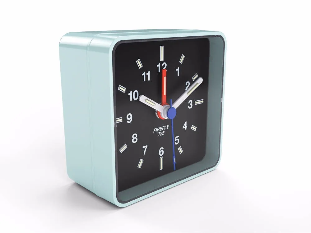 T25 Tritium illuminated alarm clock, View Selfluminous tritium alarm