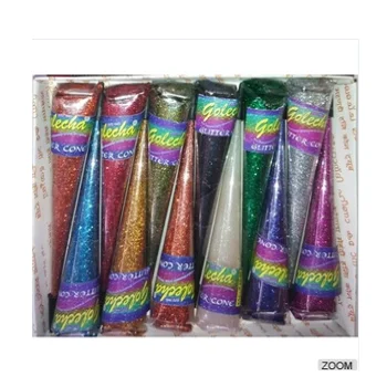 Sehnaaz Brand 28 gm Golecha Multi Color Glitter Cone, 12 Pcs. per pack :  Amazon.in: Beauty