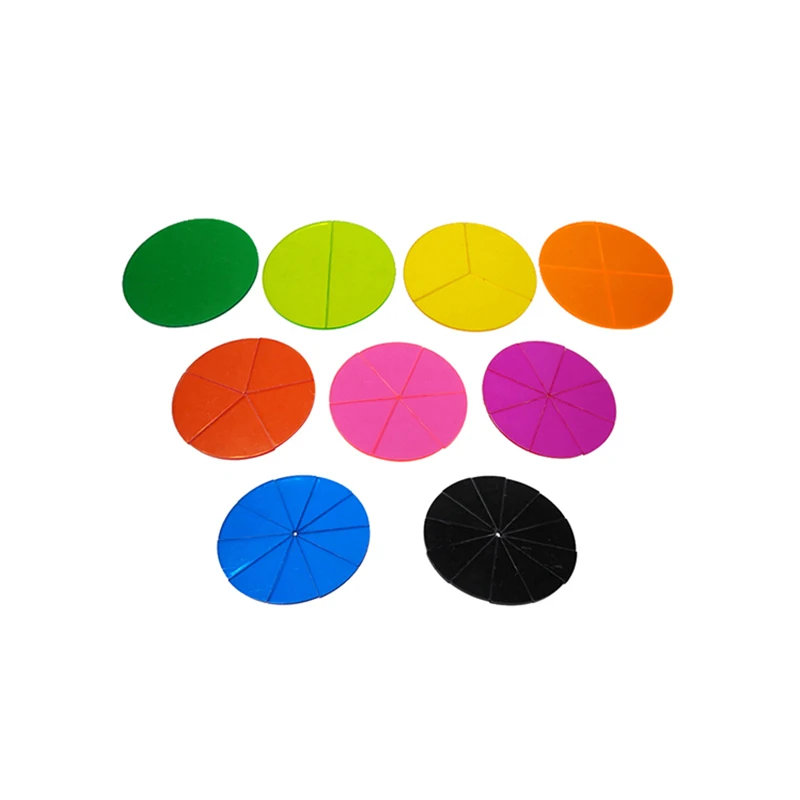 GD-круглая фракционная плитка пластиковые Математические Игрушки