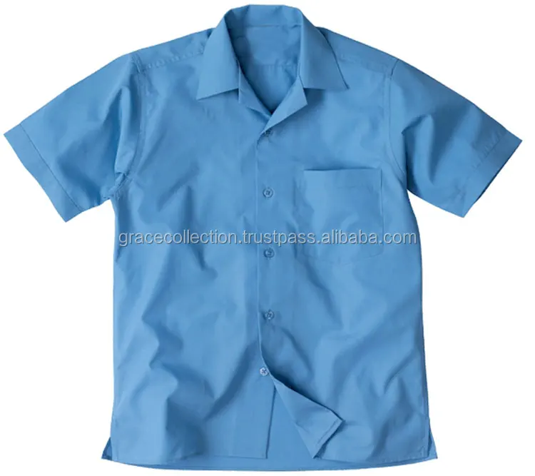 Onlyglobal Boys Short Sleeve Shirt Twin Pack School Uniform White Sky Blue 