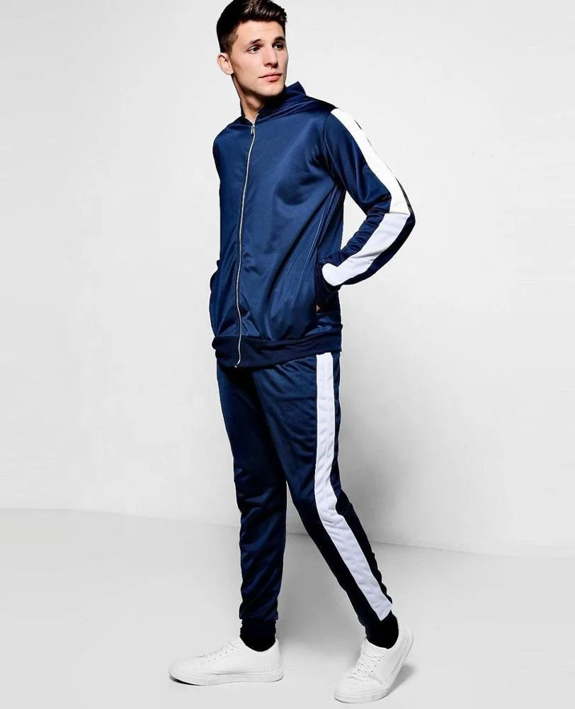 mens side stripe tracksuit