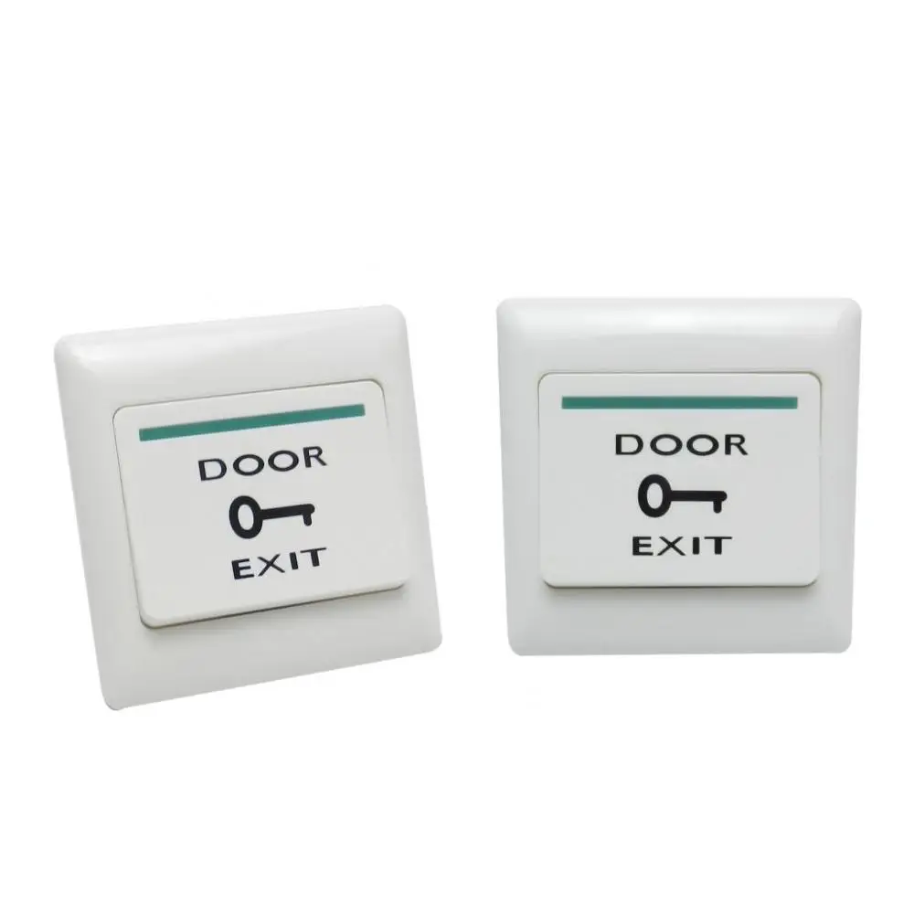 Exit Button White Plastic Exit Push Release Button Switch for Door Access