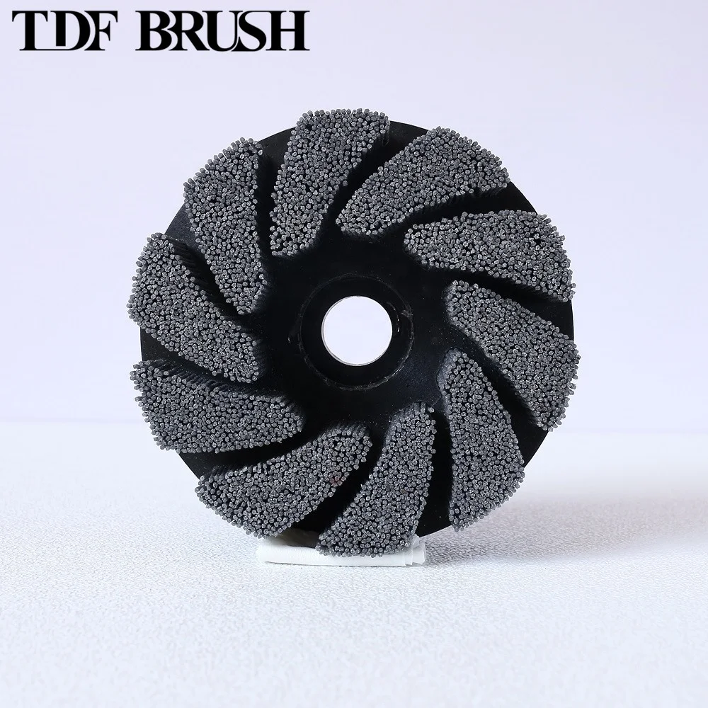 TDF Deburring Disc Brush Glue Injection End Brush Polishing and Grinding Industrial Brush