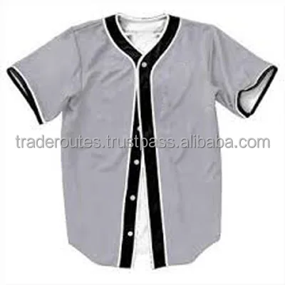 blank black baseball jersey