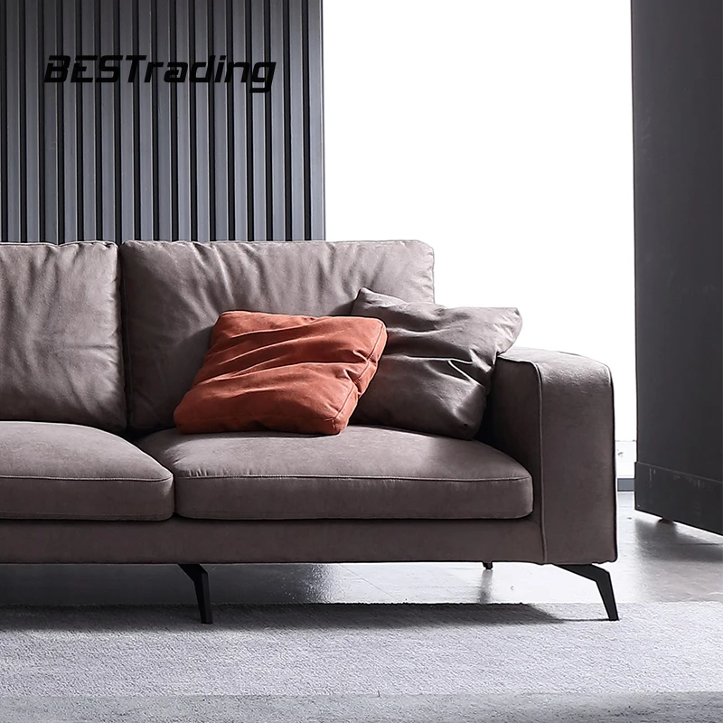 Modern Leather Corner Sofa Home Furniture Customized Couch Living Room