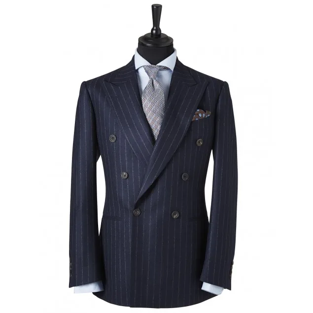 2021 New Design Slim Fit Double Breasted Peaked Lapel Blazer for Men Suit