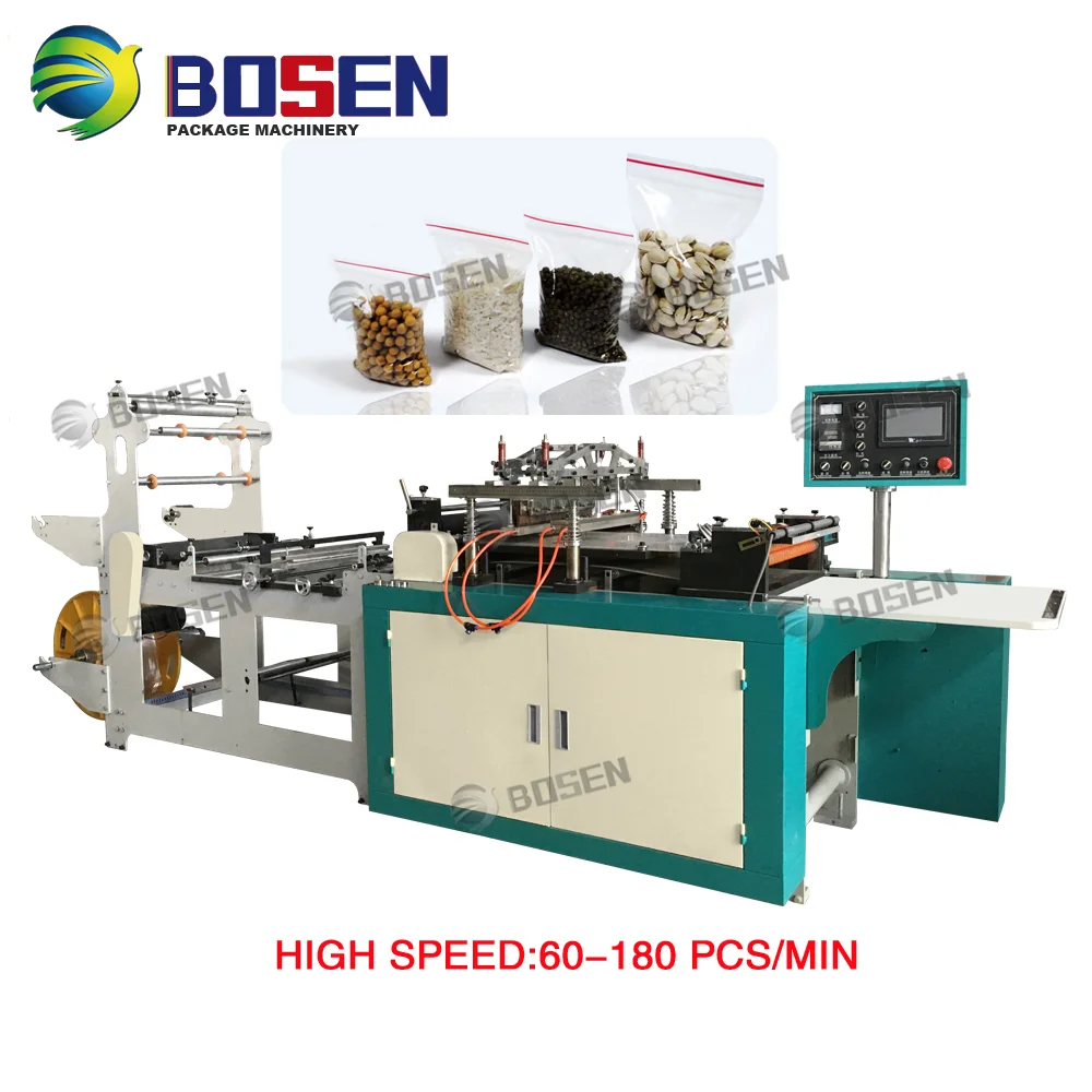 Full Automatic Plastic Film Ldpe Pp Sealing Bag Manufacturing Machine