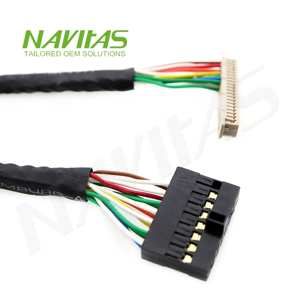 Wiring Harness Hrs Df13 40 Pin Connector to 1mm Pitch 30pin Lvds Housing  Connector Cable for Automotive Wire Harness - China Icd TV and Cable price