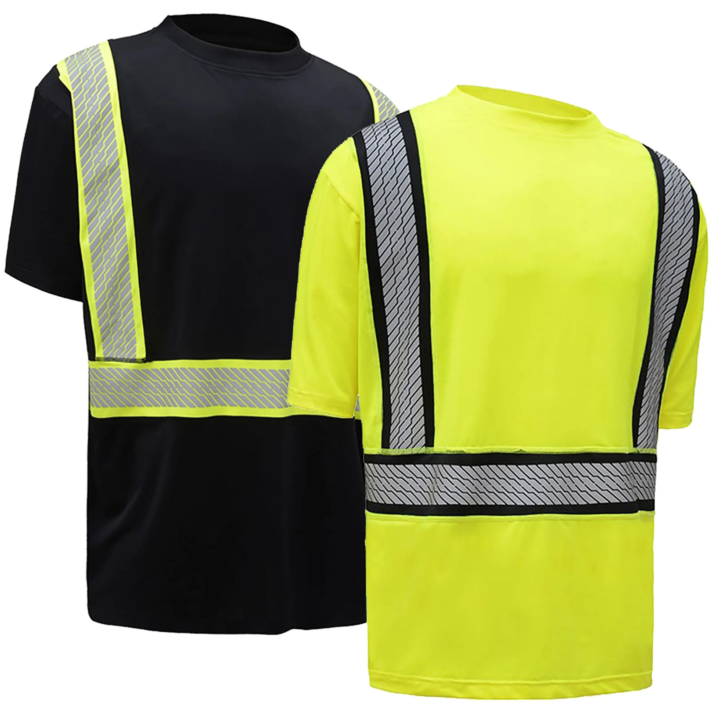 Hi Vis Safety Reflector Strips Shirt 