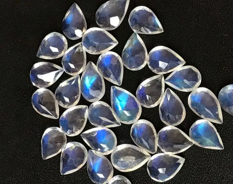 Lot of Natural Moonstone 5x7 mm Pear Faceted Cut Loose Gemstone Details about   Top Sale! 