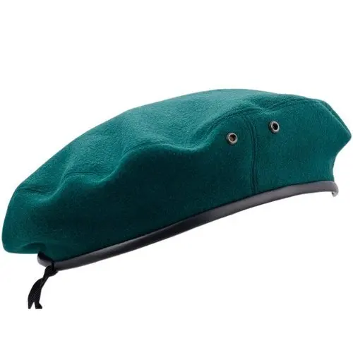 light green beret