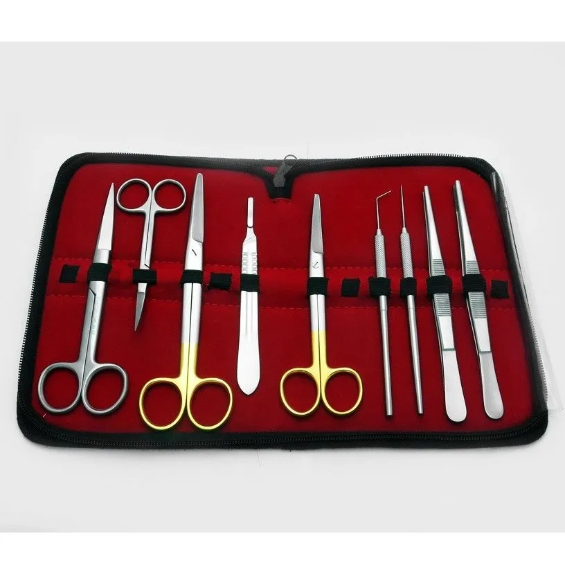 Dissection Kit Professional Surgical Instruments Set Stainless Steel