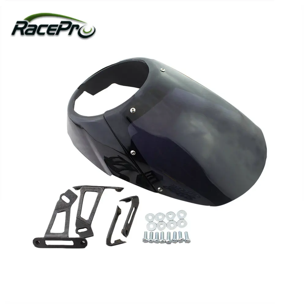 Racepro Motorcycle Windshield Windscreen Front Headlight Fairing With Bracket for Victory Octane 2017
