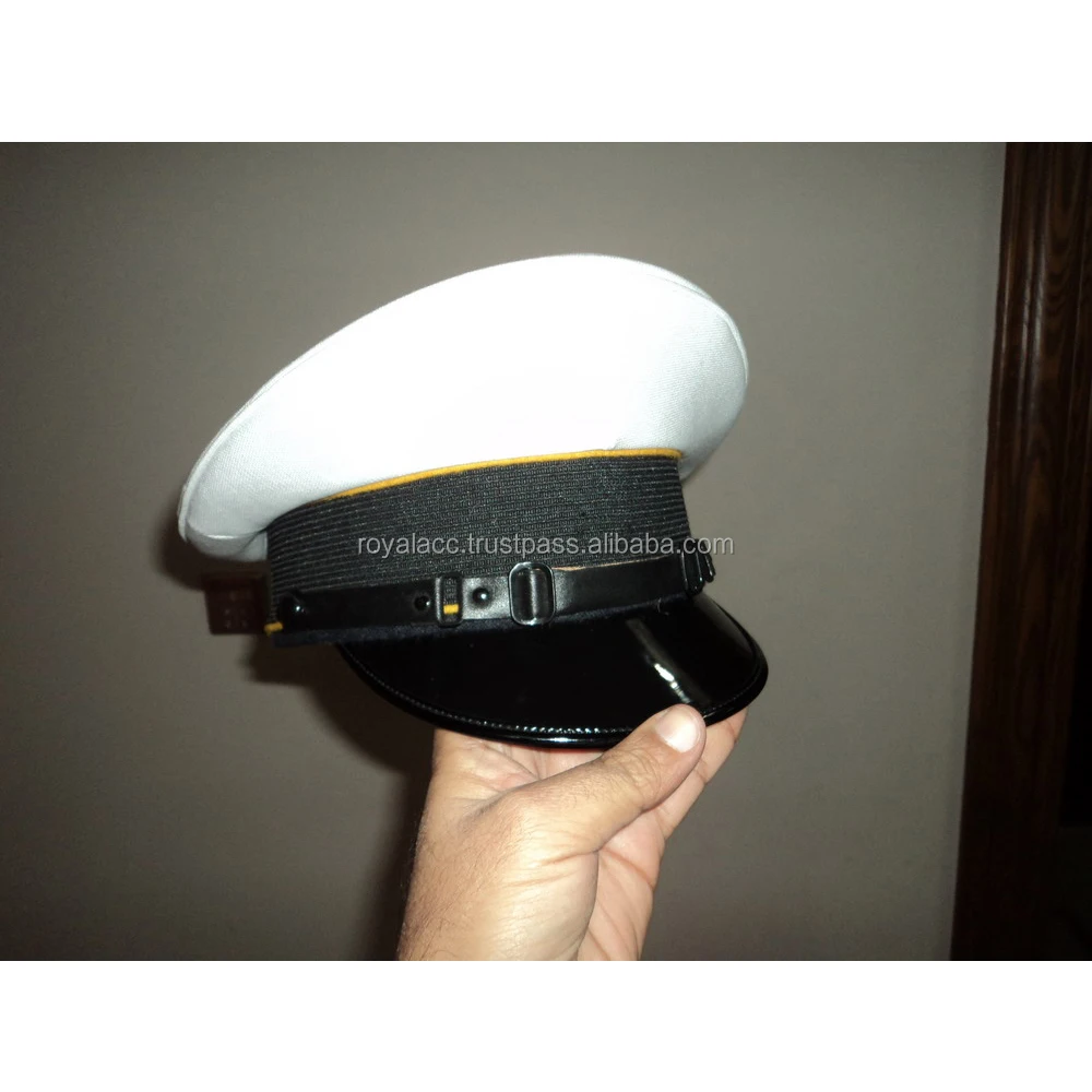 Cinturino Da Marcia Cappello Bianco Visiera Militare Cappello Peck Con  Cinturino In Pelle Abbigliamento Militare Britannico - Buy Cappello Con  Visiera Parasole,Cappelli Militari,Cappello Personalizzato Con Cinturino In  Pelle Product on Alibaba.com