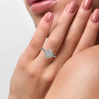 White gold certified diamond engagement wedding ring