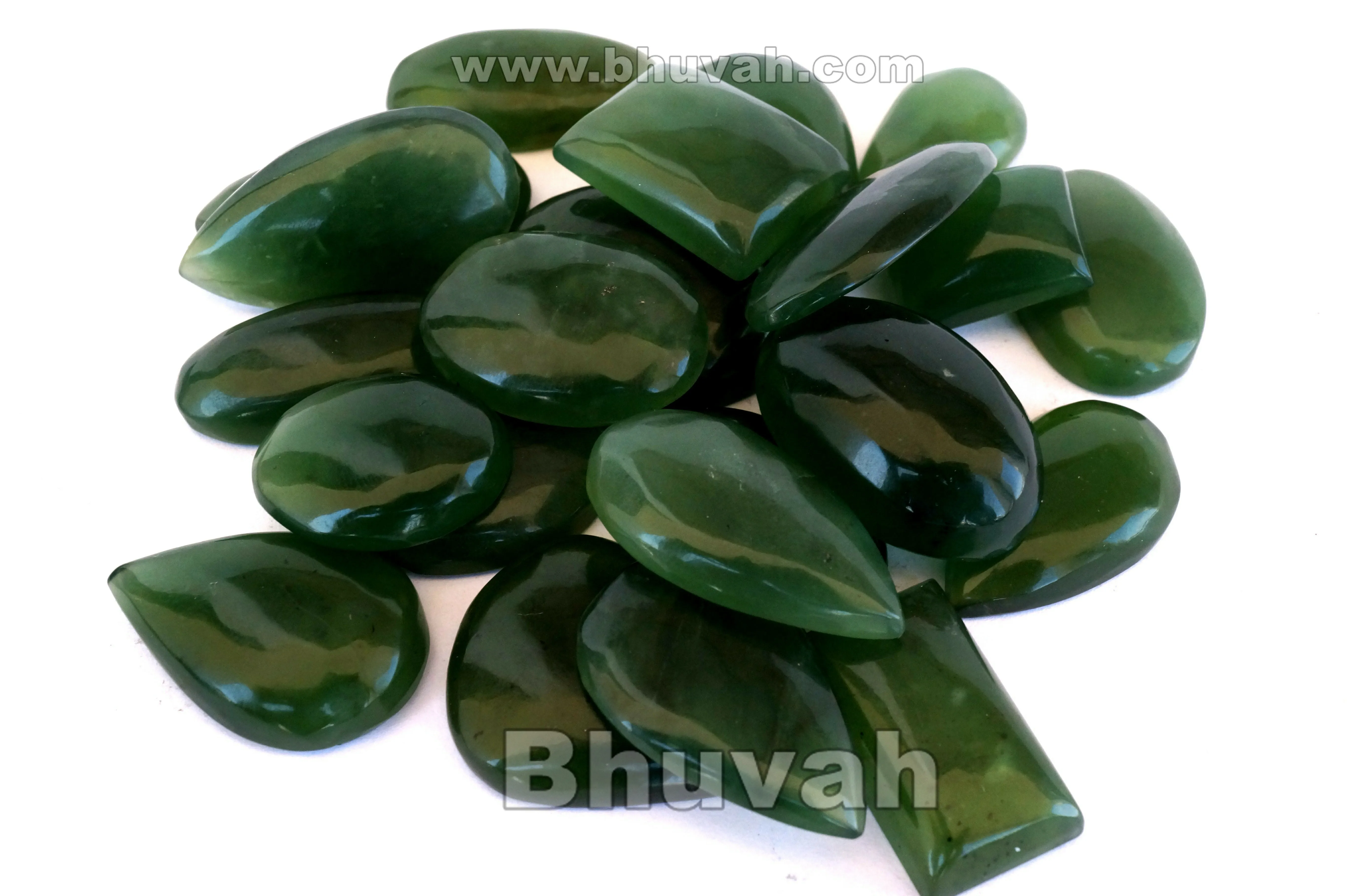 Premium Natural Nephrite Jade Cabochon Deep Green Stone of Serenity  Luck Collector's Quality Healing Crystal Gemstone