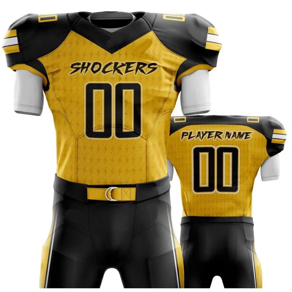 热卖升华美式足球球衣定制球队足球服男子批发青少年美式足球服 - buy