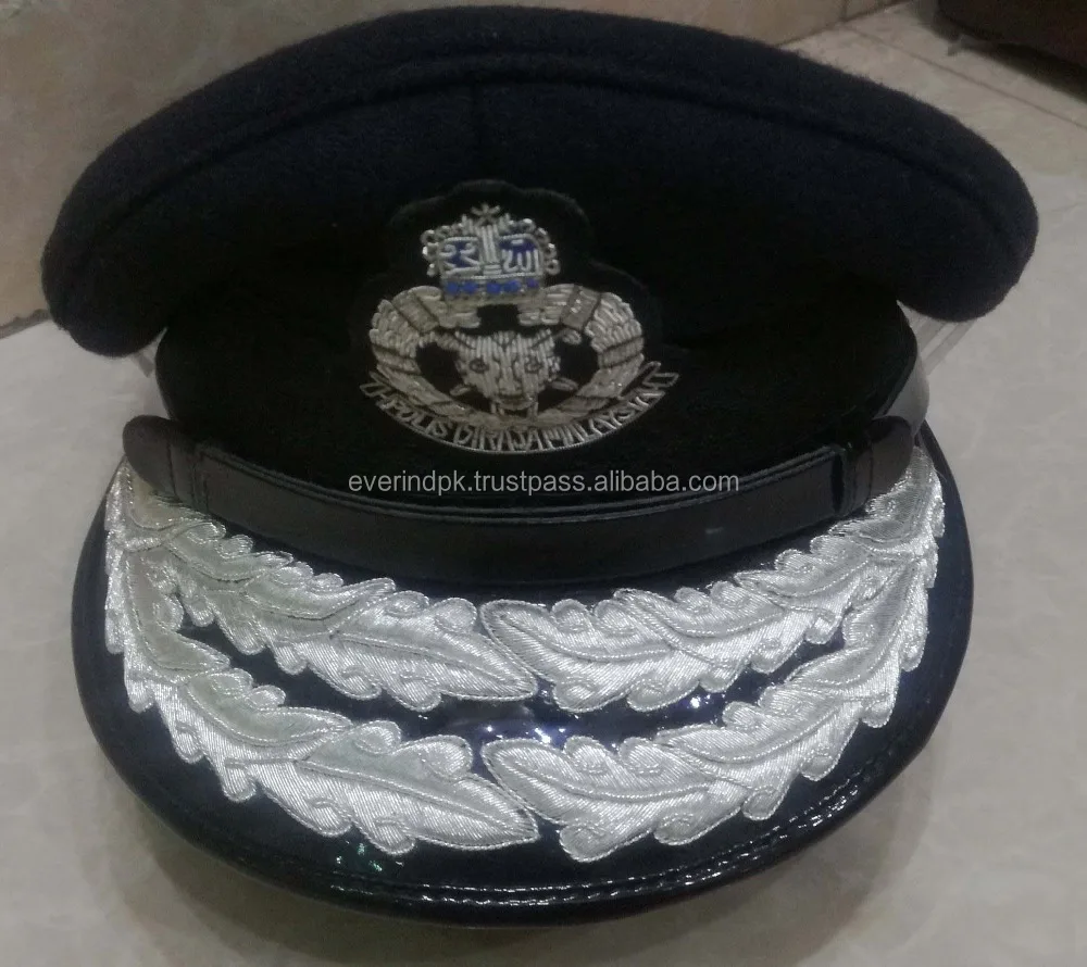 Polis Diraja Malaysian Police Cap Embroidered Peak Hat Pdrm 2 Leaves Buy Army Hats Military Hats Officer Hats Product On Alibaba Com