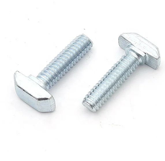 Minde Hammer Head Screw | Slot 8 | Zinc Plated Carbon Steel | M8*20/25/30/40 | for Profile Framing