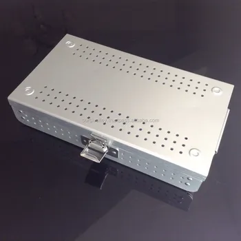 Aluminum Alloy sterilization tray box case big size High Quality of Surgical Instruments