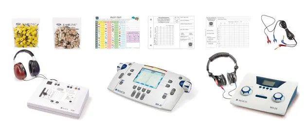 Audiómetro De Diagnóstico Clínico Médico Ma 42portátil2 Canalesideal Para Audiólogos Y Ent 6678