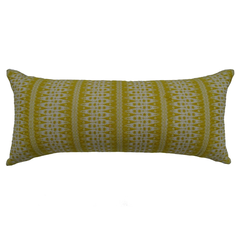 custom embroidery decorative long lumbar pillow cover - buy