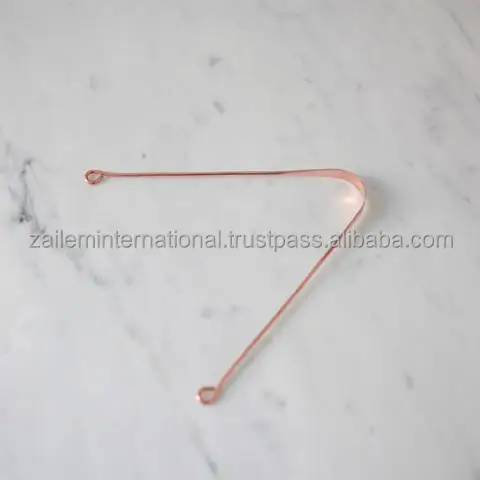 Медный скребок для языка йоги из Индии