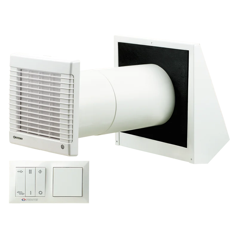 Recuperación De Calor Ventilador de Baño Condensación Ventilación Habitación completa de 1 o 2 