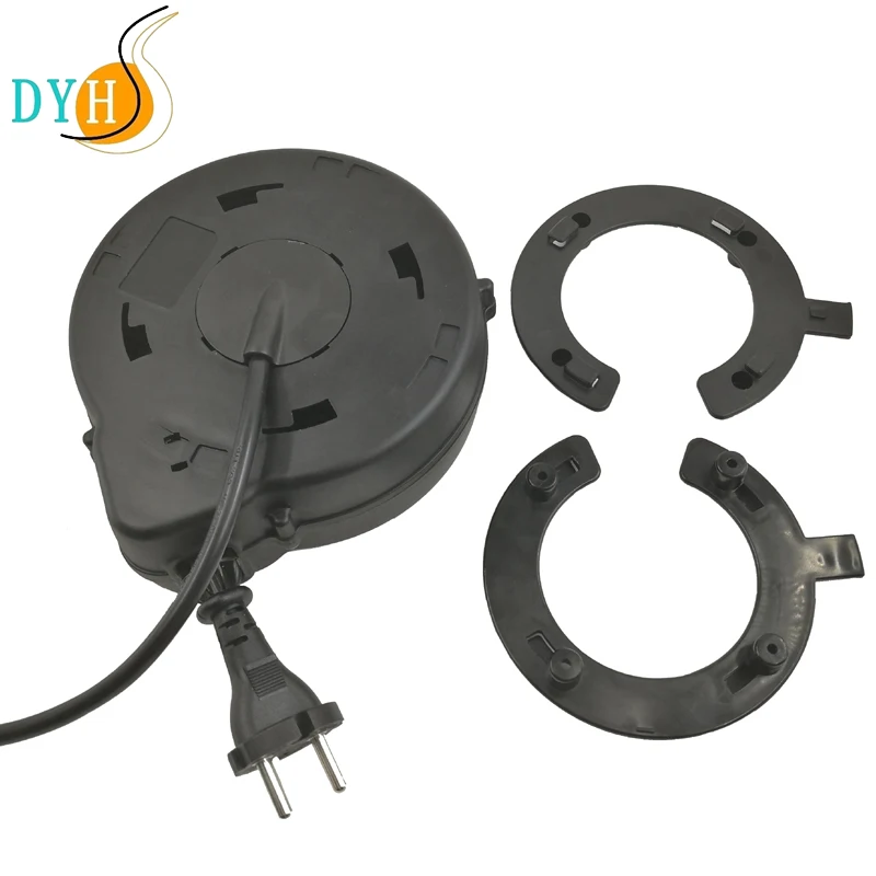 1.8m Spring Driven Mini Plastic Cable Reel Retractable Power Cord Retractor  - China Power Cord Retractor, Tangle Free Cord Retractor