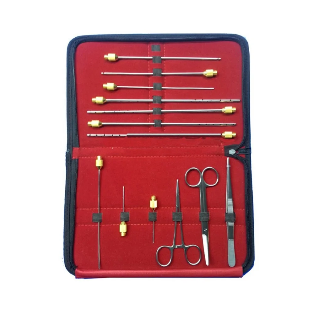 Liposuction Cannula Set Luer Lock Cannulas Syringe Complete Set Of 14 ...