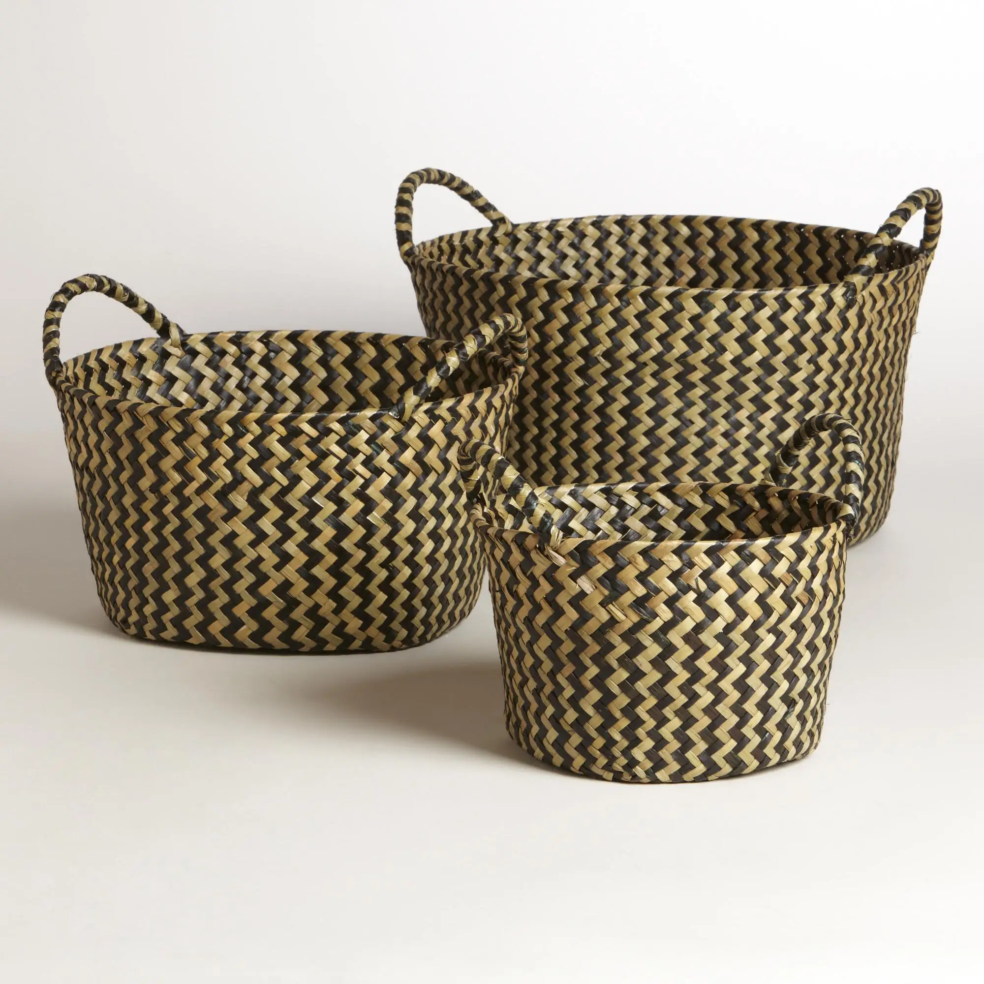 latest collection handweaving laundry basket water hyacinth