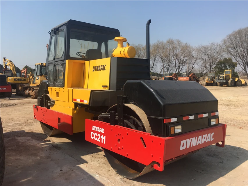 Used Compactor Road Roller Dynapac Double Dump Roller CC211 Original for Sale