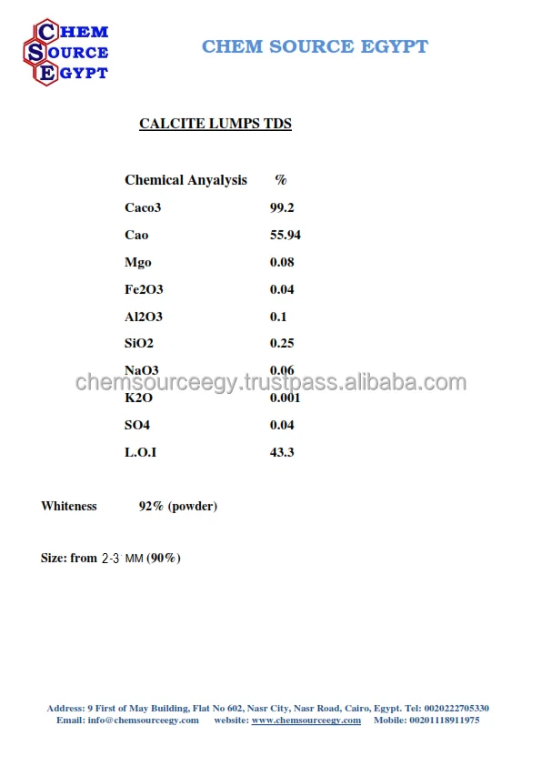 High Whiteness 8 Microns Natural Calcium Carbonate Over 99% Inorganic Salts for Filler Compounds and Plastic Application