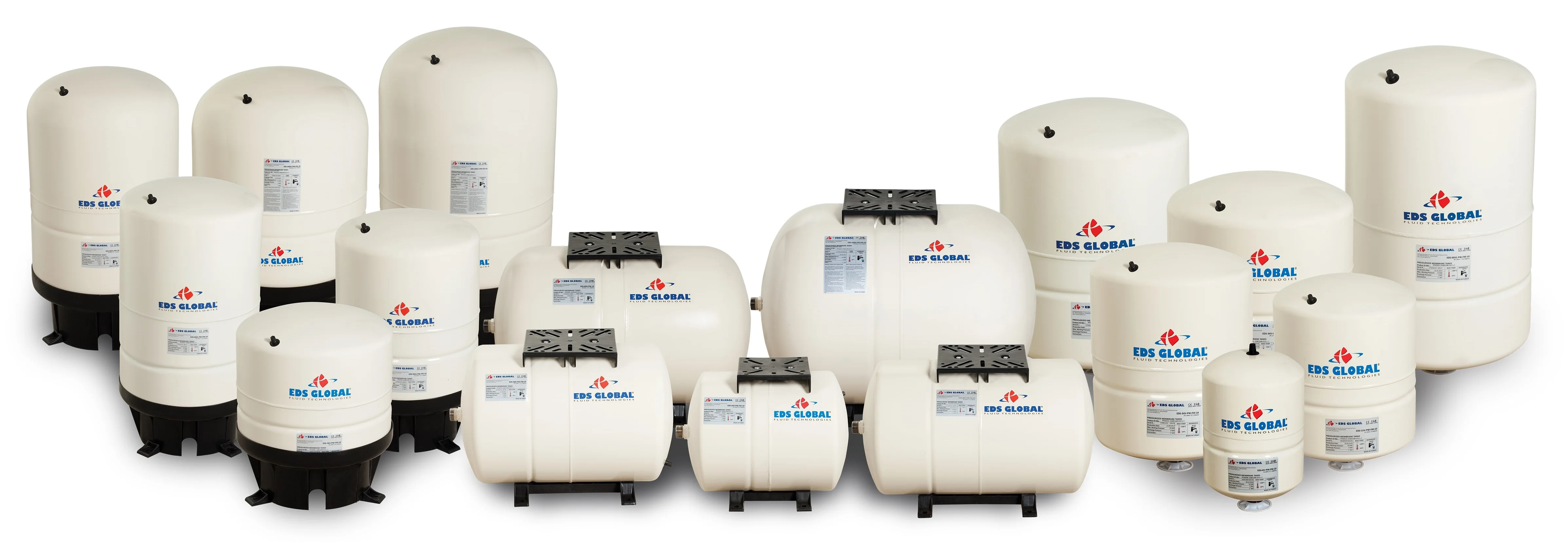 50 LT  EDS GLOBAL Horizontal Diaphragm  Pressure Tank Expansion Vessel  Pressure Vessel  Water Pump Tank