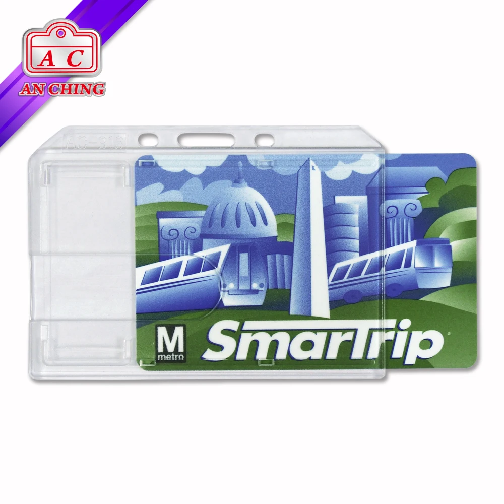 Free Shipping New Zealand & Australia Only Transparent Horizontal Business Hard Plastic Name Badge Holders