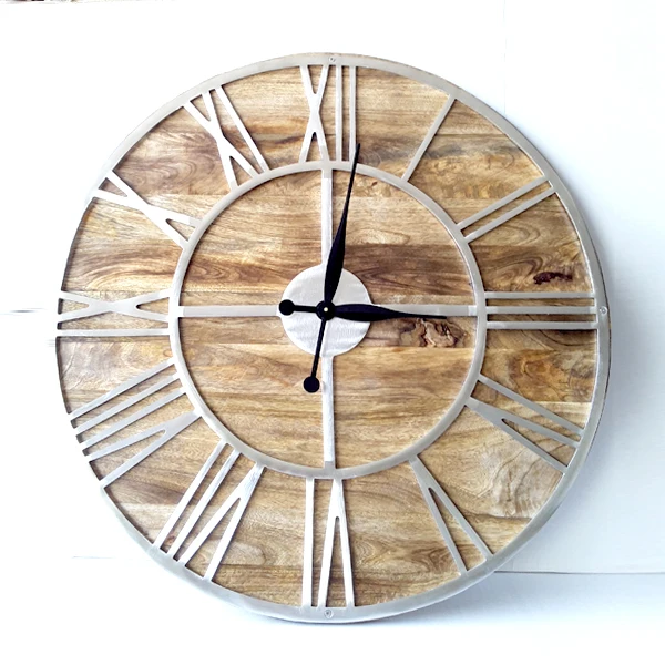 large metal and wood wall clock| Alibaba.com