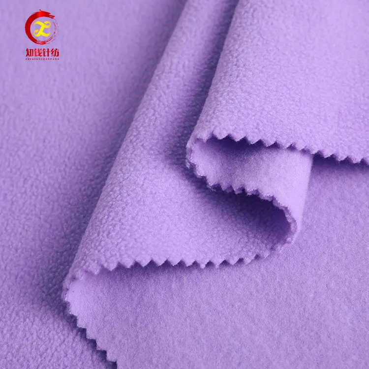 Флисовая ткань для вязания, домашняя текстильная ткань, светлая, однослойная и матовая, 100D/144F