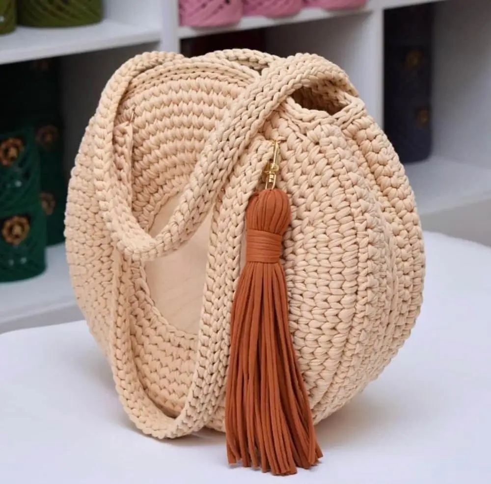 Source Nueva llegada crochet bolso para dama on
