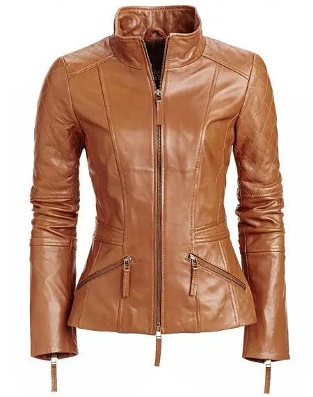 Стильные кожаные куртки женские из натуральной кожи