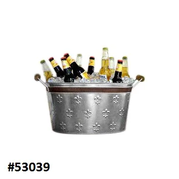 装飾的なワインクーラーFleur-de-lisエンボス飲料バケット
