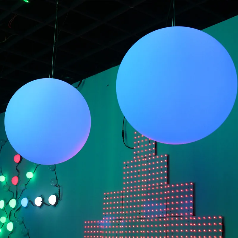 Outdoor DMX Remote Control RGB Led Sphere Hanging Ball Light