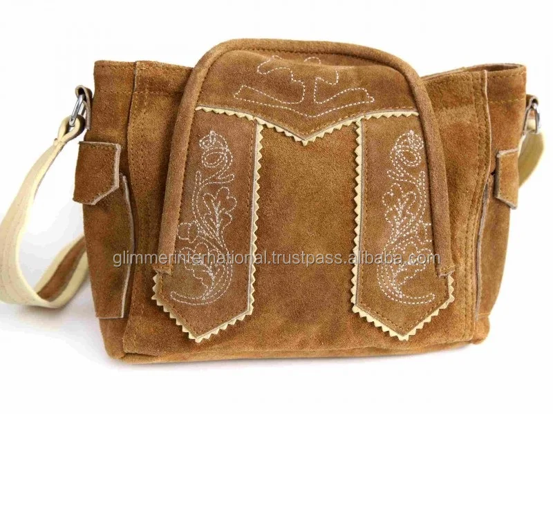 Traditional Bavarian Lederhosen Real Leather Bags 