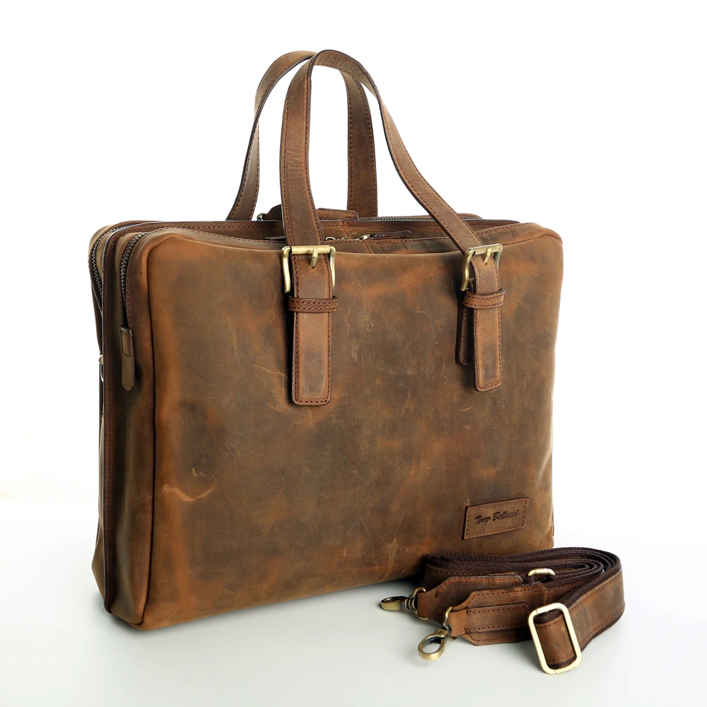 top leather briefcase