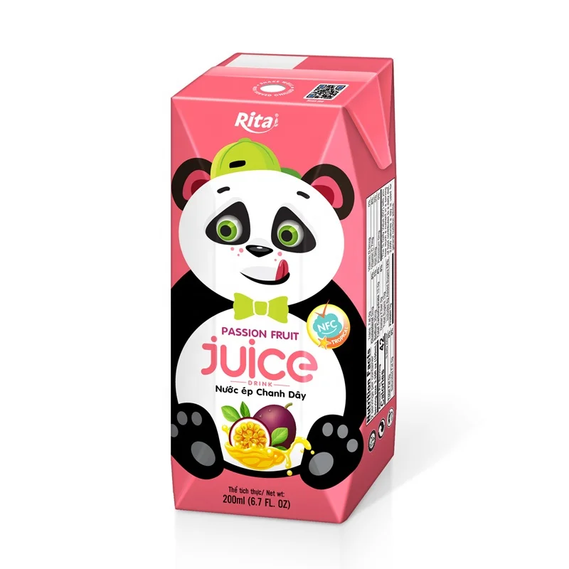 Drink for Kid 200ml Box Packing Passion Fruit Juice