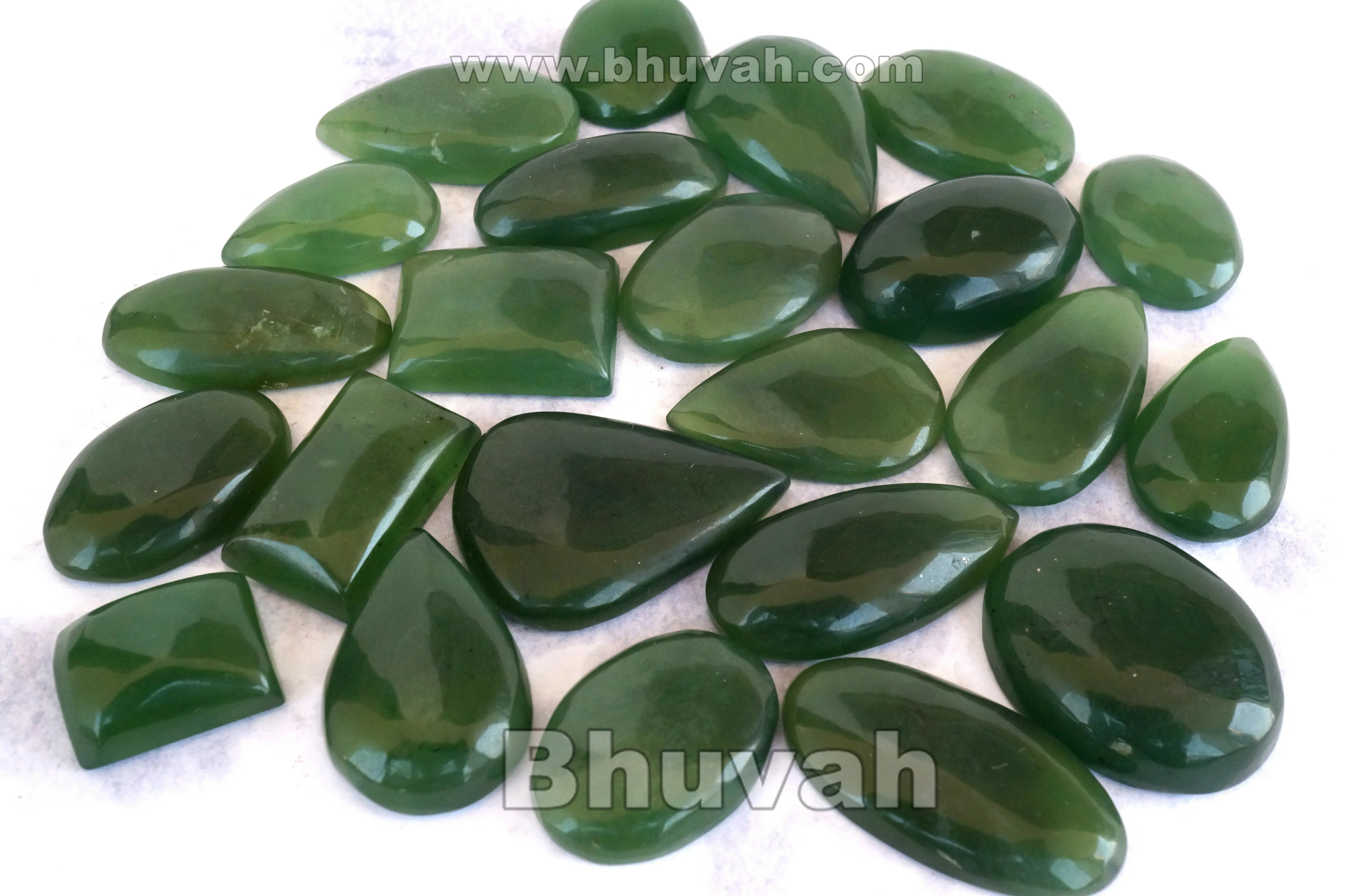 Premium Natural Nephrite Jade Cabochon Deep Green Stone of Serenity  Luck Collector's Quality Healing Crystal Gemstone