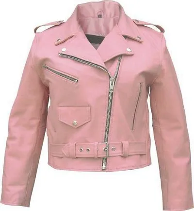 pink leather jacket for men