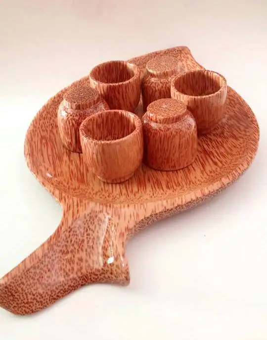 ベストセラー ココナッツ ユニーク ティーセット 手作りココナッツ